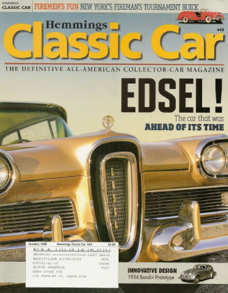 HEMMINGS CLASSIC CAR 2008 OCT - EDSEL Spcl, AMBASSADOR LIMO, FURY, SERIES 62 
